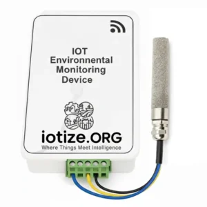Affordable IoT Environmental Monitoring Device measuring Temperature, Humidity, CO₂, and Air Quality