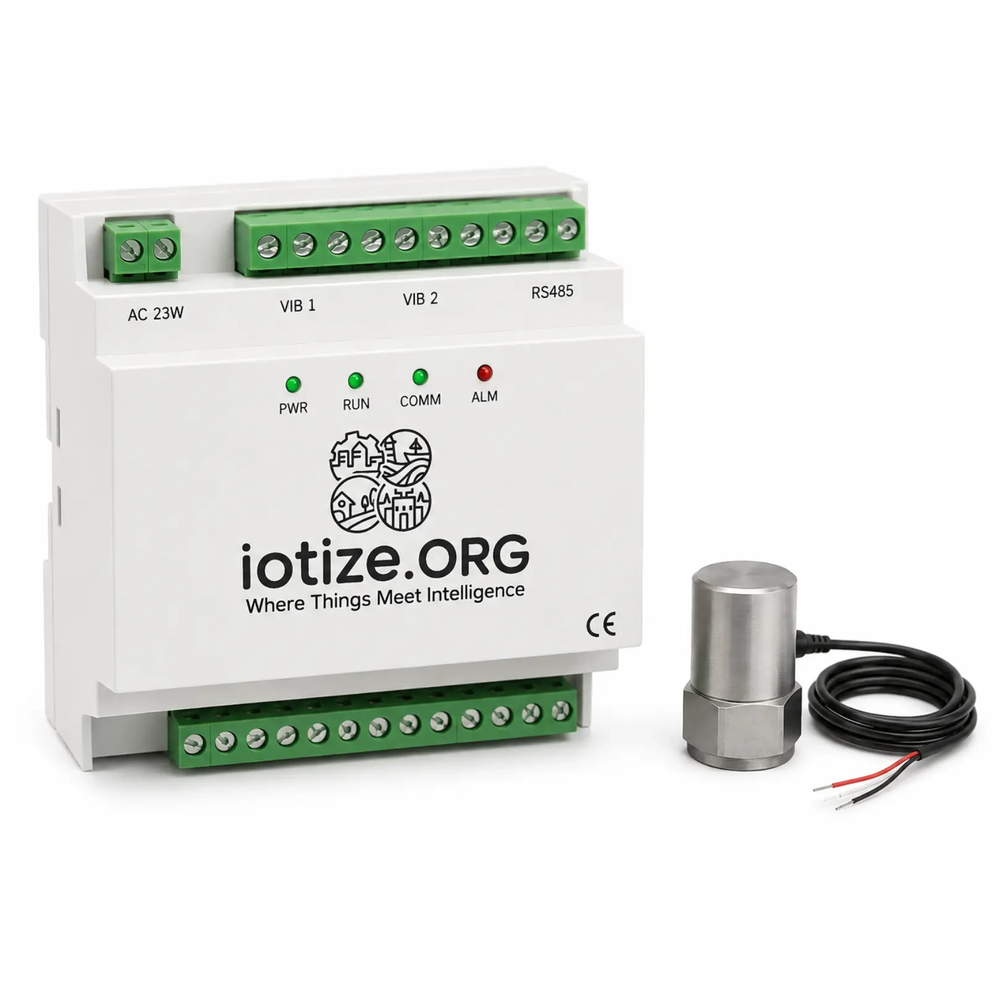 IoTize vibration monitoring sensor with 3-axis accelerometer