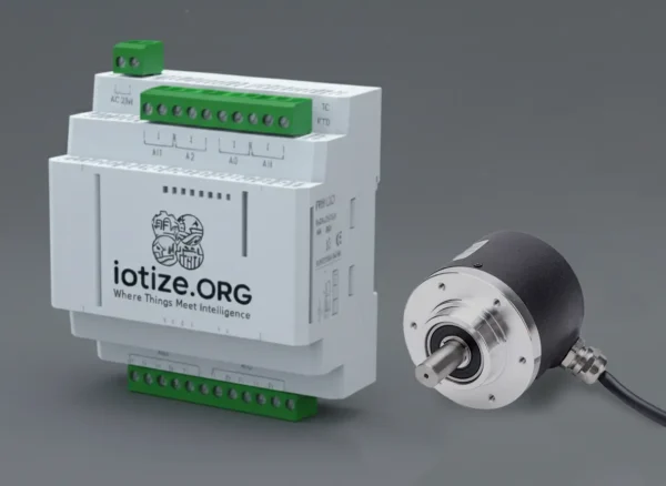 Enterprise IoT Production Counter Device with Encoder A/B/Z Input for Runtime, Idle, Reverse, and RPM Alerts
